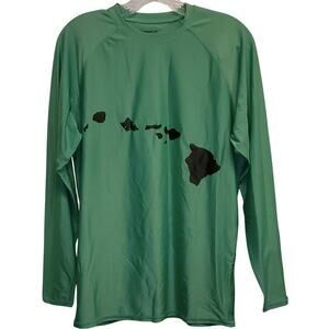SeaHawaii Inc Monkskin Men's Long Sleeve Mint Green Swim Shirt Size Medium